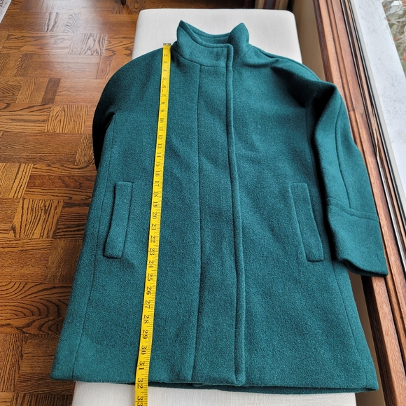 New! J. Crew size 6 Dark Forest Green City Coat NWT - Picture 8 of 10